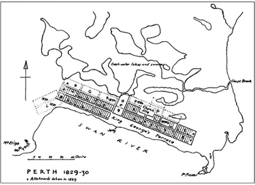 Perth Map 1833