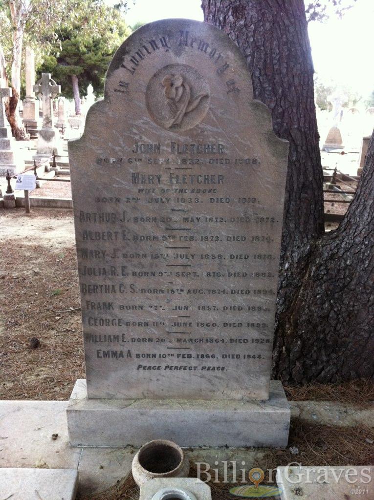 John Fletcher Grave, Adelaide